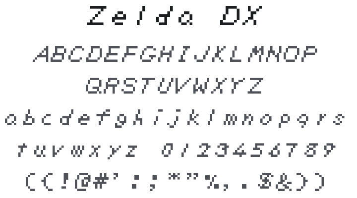Zelda DX Font