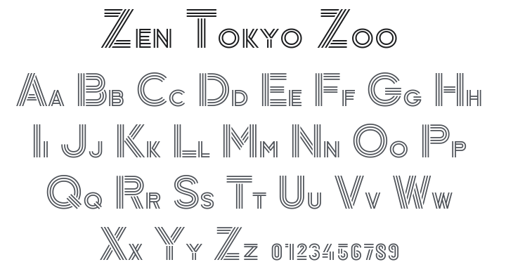Zen Tokyo Zoo Font