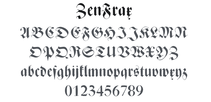 ZenFrax Font Family