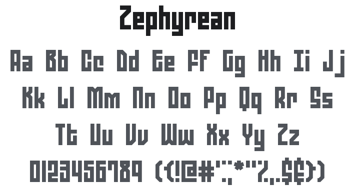 Zephyrean Font Family