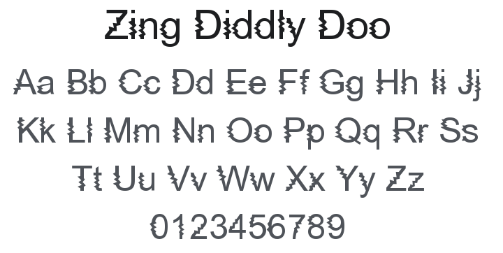 Zing Diddly Doo Font Family
