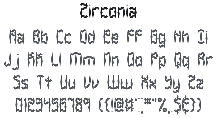 Zirconia Font Family