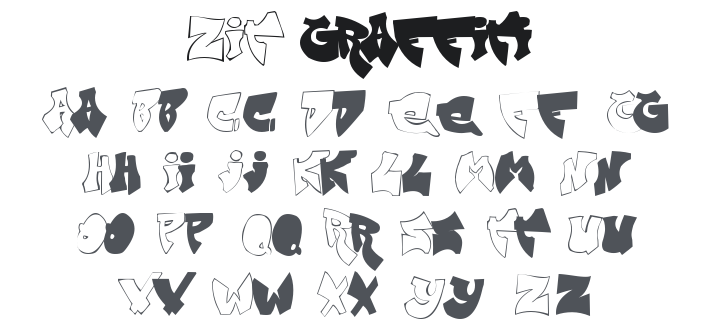 Zit Graffiti Font