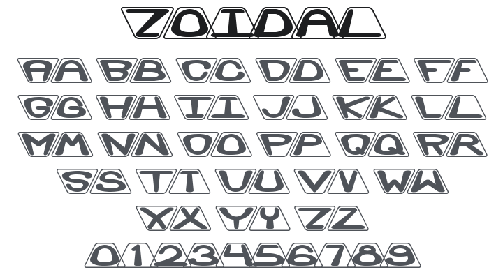 Zoidal Font