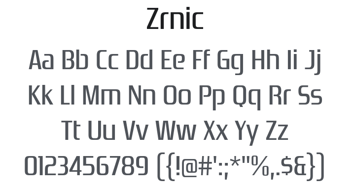 Zrnic Font
