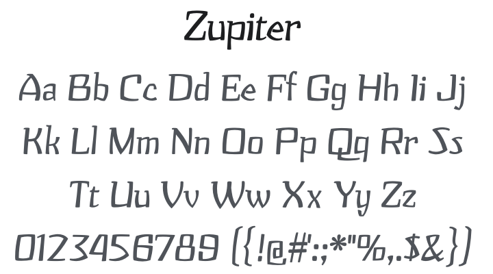 Zupiter Font