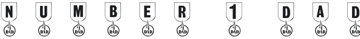 101! #1 Dad Font Preview