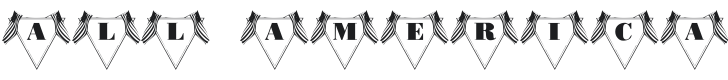 101! All American Font Preview