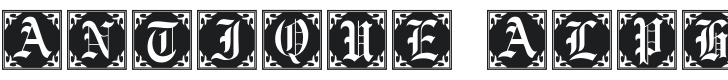 101! Antique Alpha Font Preview