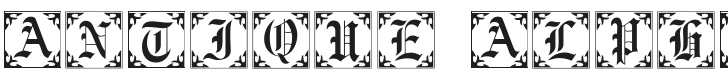 101! Antique Alpha II Font Preview