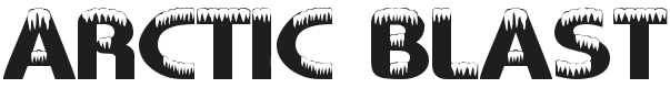 101! Arctic Blast Font Preview