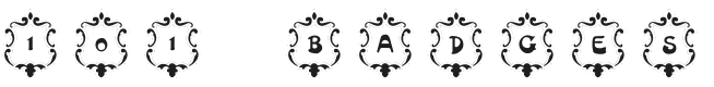 101! Badges Font Preview
