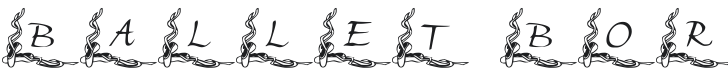 101! Ballet Borderz Font Preview