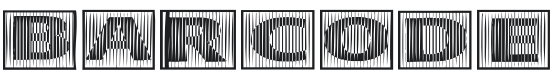 101! BarCode 'Bet Font Preview