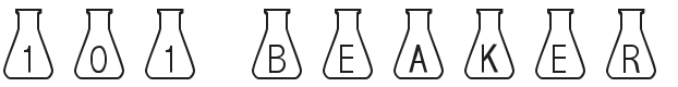 101! Beaker Font Preview