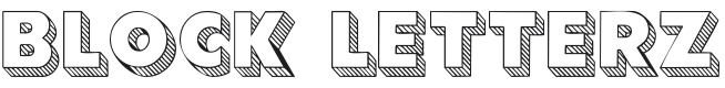 101! Block Letterz Font Preview