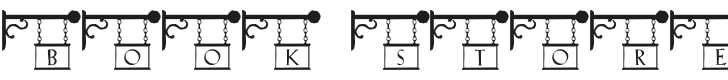 101! Book Store Signz Font Preview