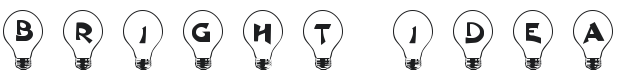 101! Bright Idea Font Preview