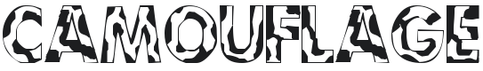 101! Camouflage Font Preview