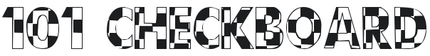 101! CheckBoard Font Preview