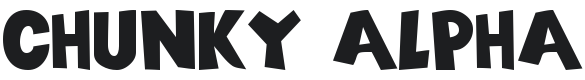 101! Chunky Alpha Font Preview