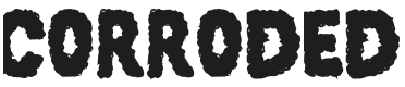 101! Corroded Font Preview