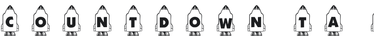 101! Countdown ta Blast Off! Font Preview