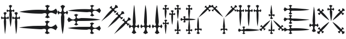 101! Dagger 'Bet Font Preview