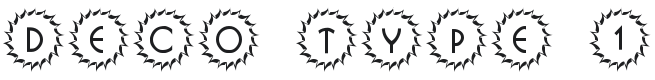 101! Deco Type 1 Font Preview