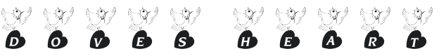 101! Doves Heart Font Preview