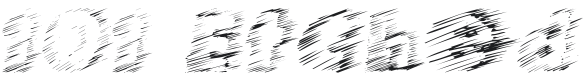 101! Etched Font Preview