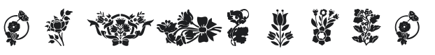 101! Floral Designs 1 Font Preview