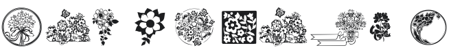 101! Floral Designs 2 Font Preview