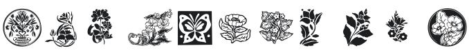 101! Floral Designs 3 Font Preview
