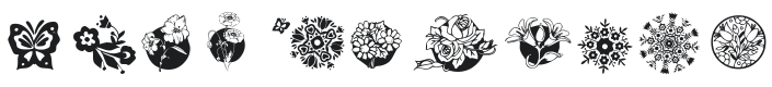 101! Floral Designs 4 Font Preview