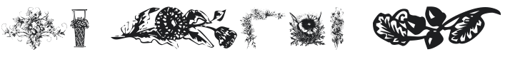 101! Floral Designs 6 Font Preview