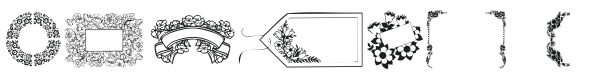 101! Floral Frames 1 Font Preview