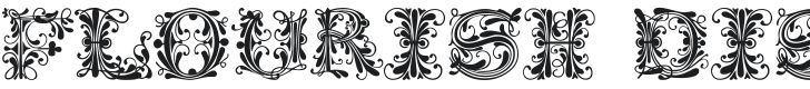101! Flourish Display Capz Font Preview