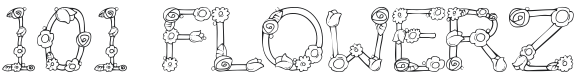 101! Flowerz Font Preview