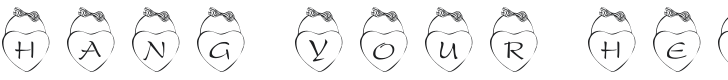 101! Hang Your Heart Font Preview