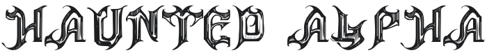 101! Haunted Alpha Font Preview