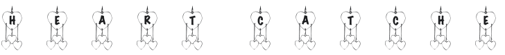 101! Heart Catcher Font Preview