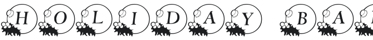 101! Holiday Ballz Font Preview