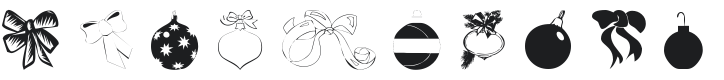101! HollyDay Decorationz Font Preview
