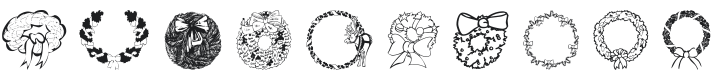 101! HollyDay Wreathz Font Preview