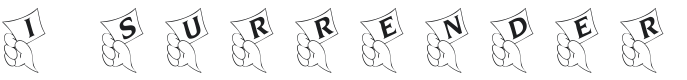101! I Surrender Font Preview