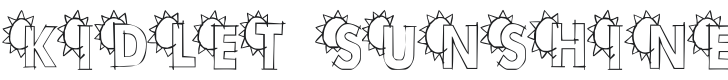 101! Kidlet Sunshine 'Bet Font Preview