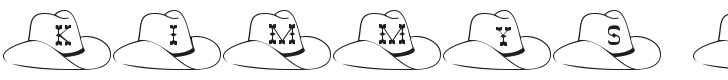 101! Kimmy's Kowboy Hat Font Preview