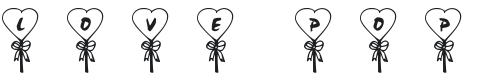 101! Love Pop Font Preview