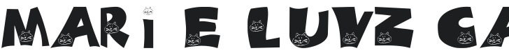 101! Marie Luvz Catz Font Preview
